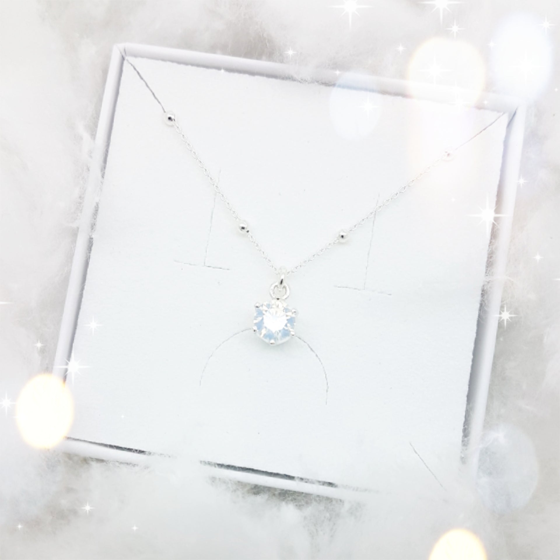 Colgante choker Swarovski con cristal azul claro en colgante con forma de gota