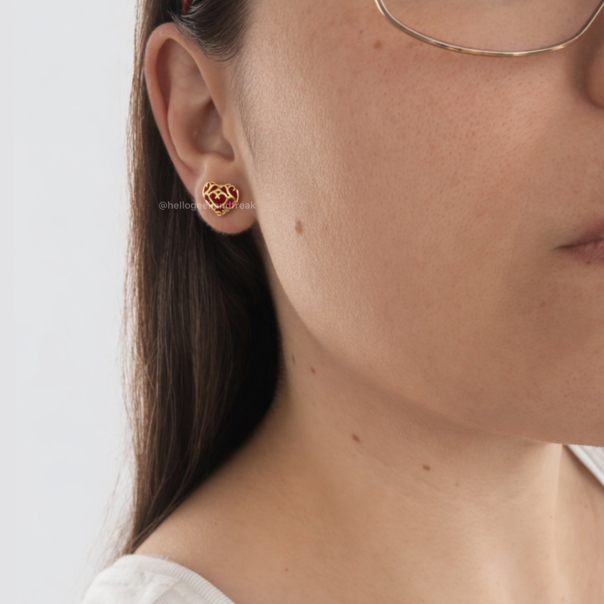 Pendientes Contenedor de Corazón