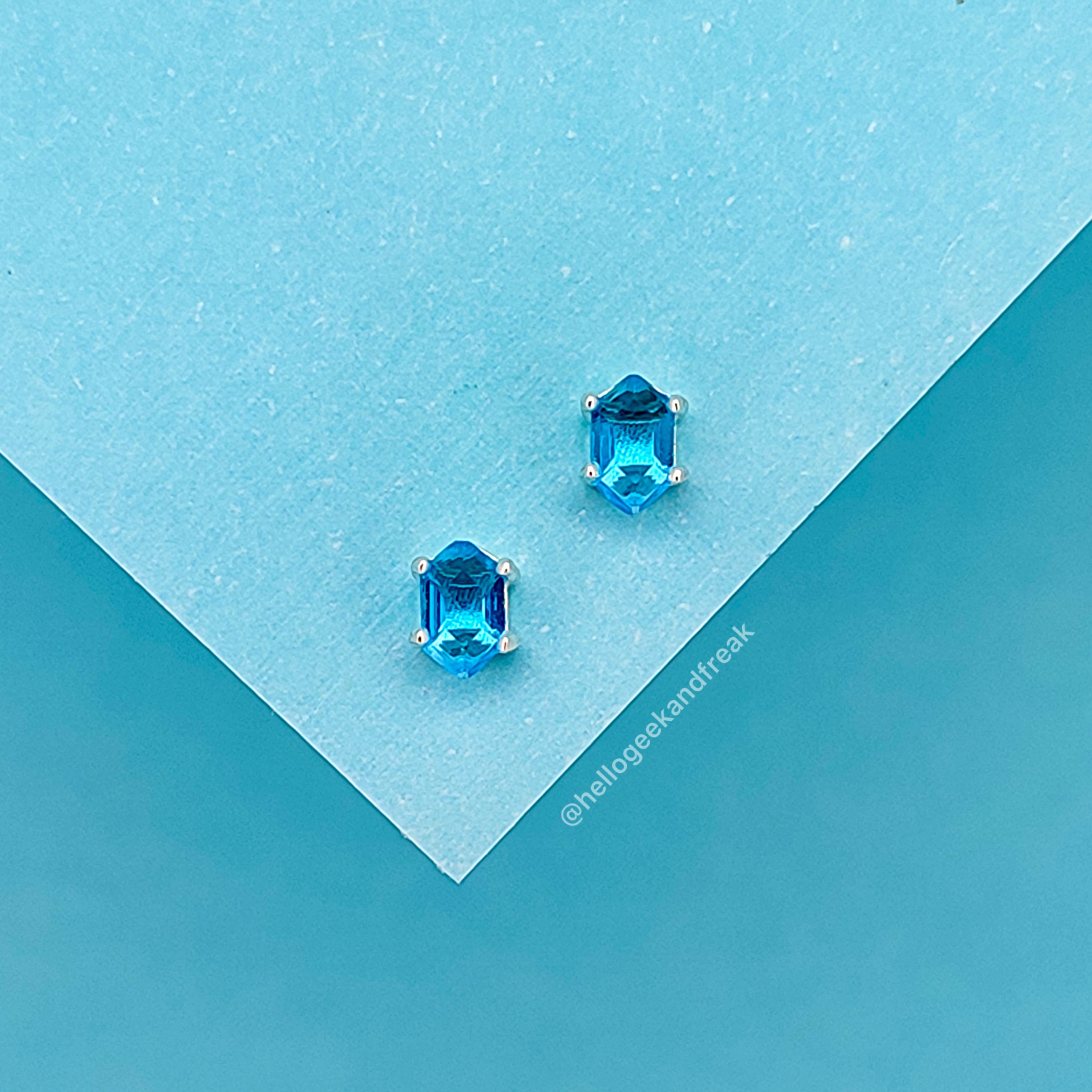 Pendientes Rupia Azul