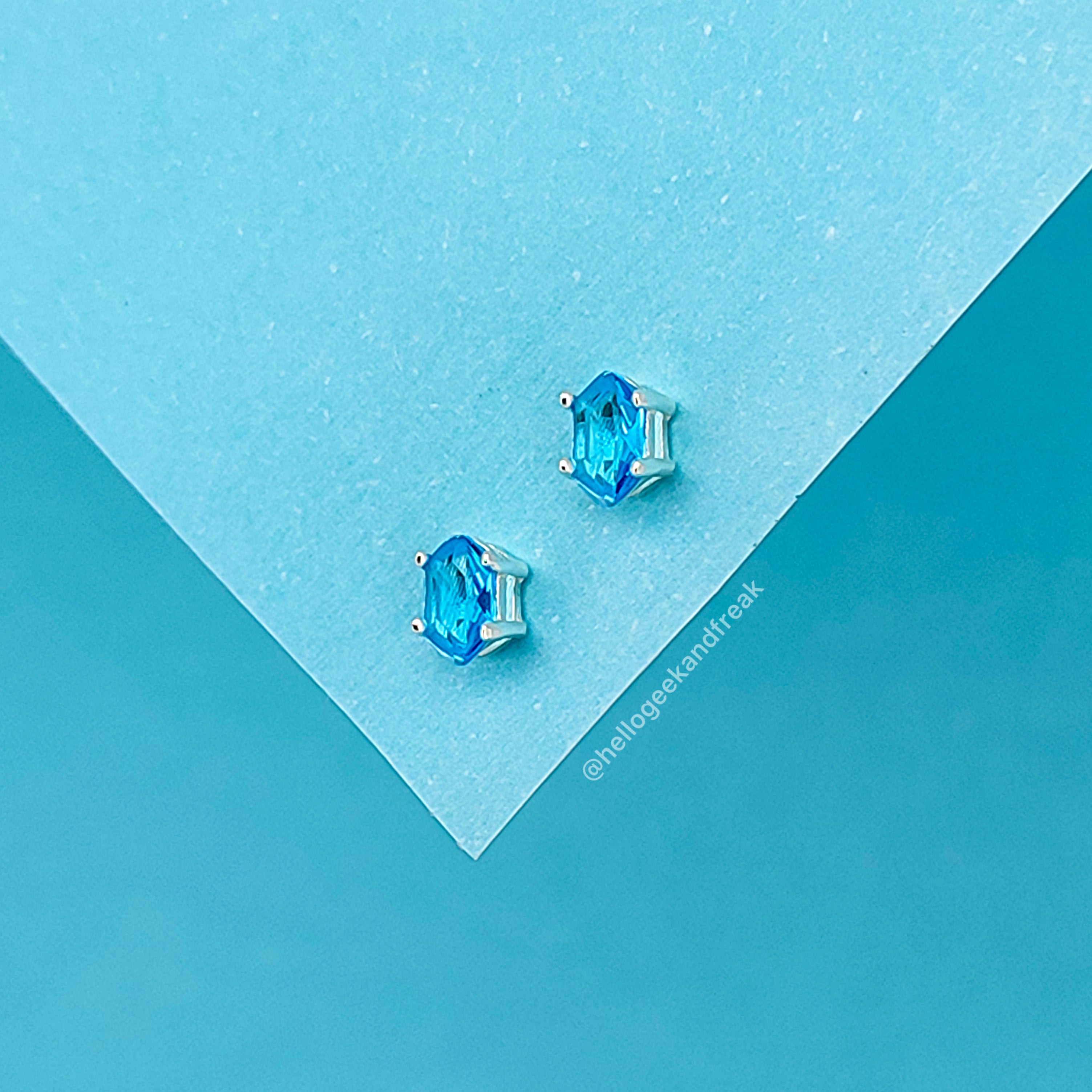Pendientes Rupia Azul