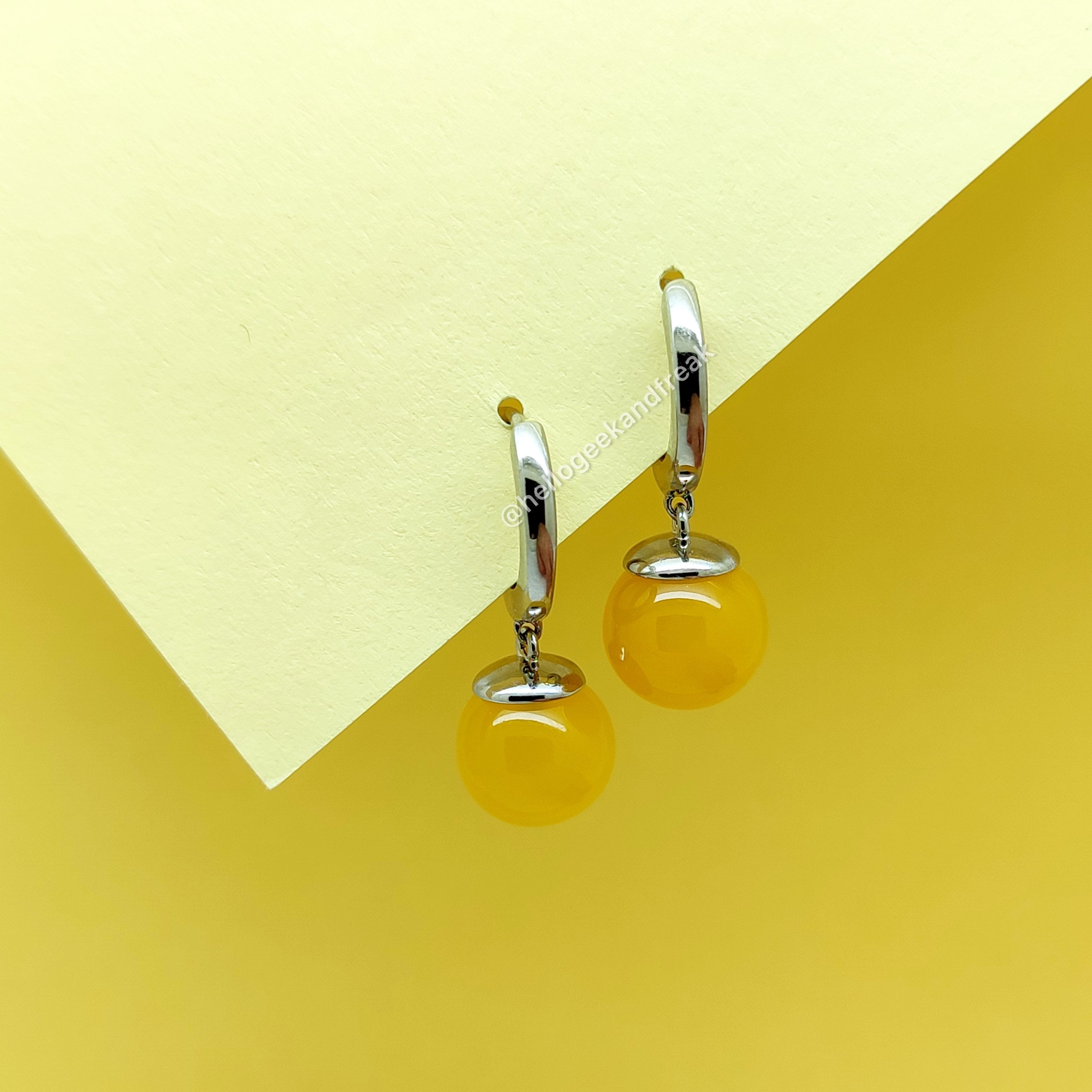 Pendientes Fusión Amarillos