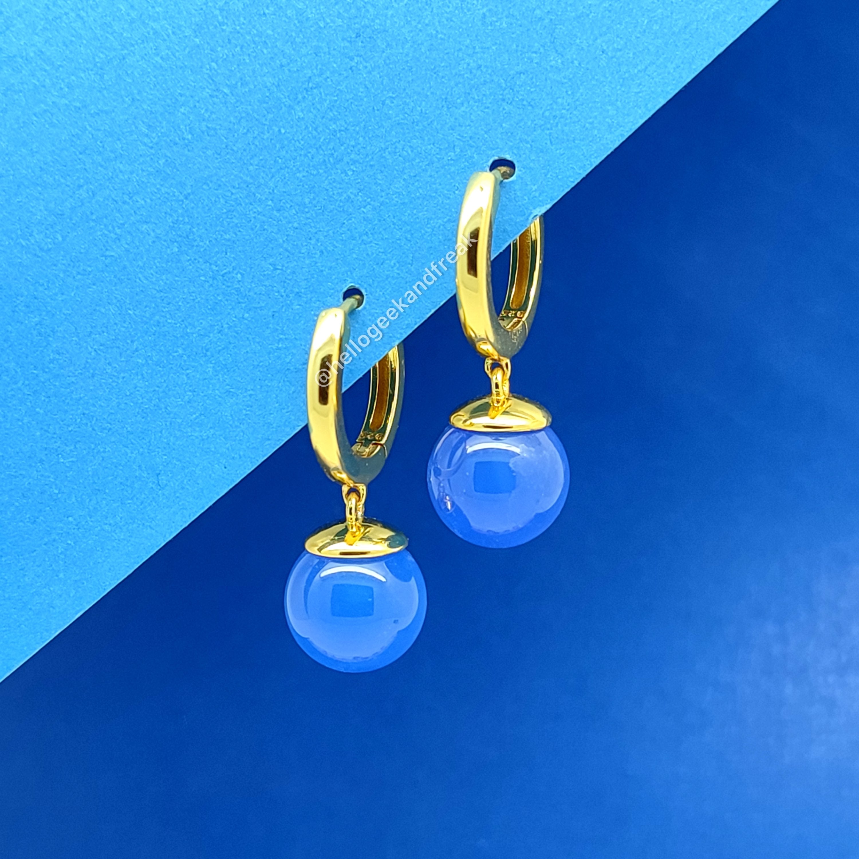 Pendientes Fusión Azules