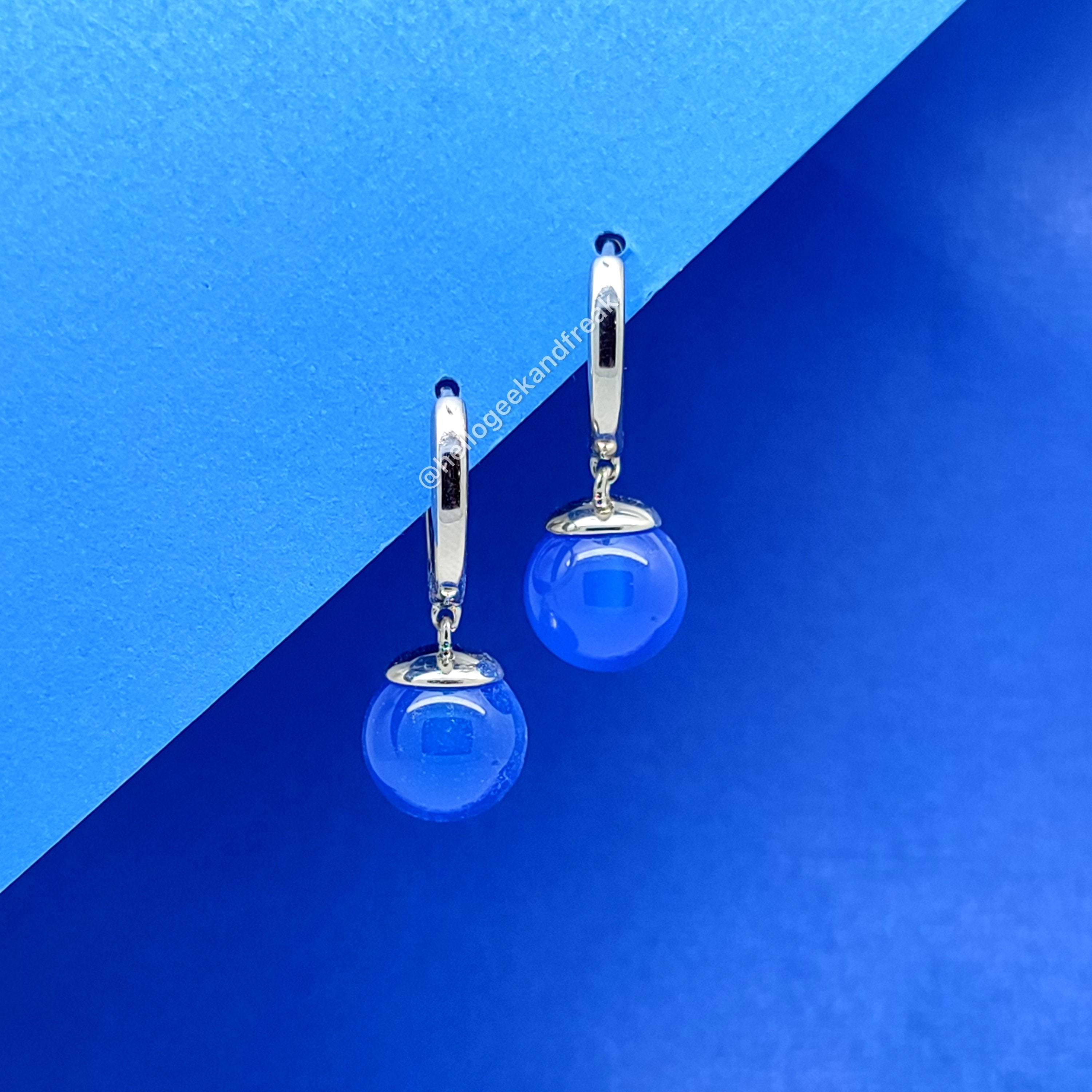 Pendientes Fusión Azules