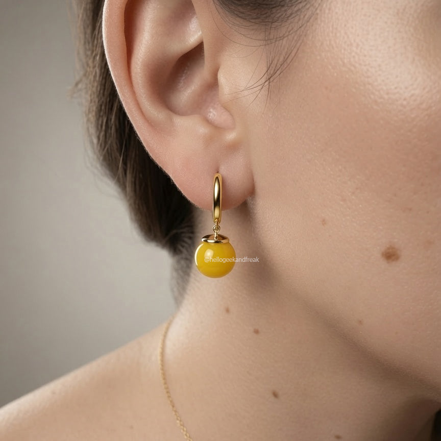 Pendientes Fusión Amarillos