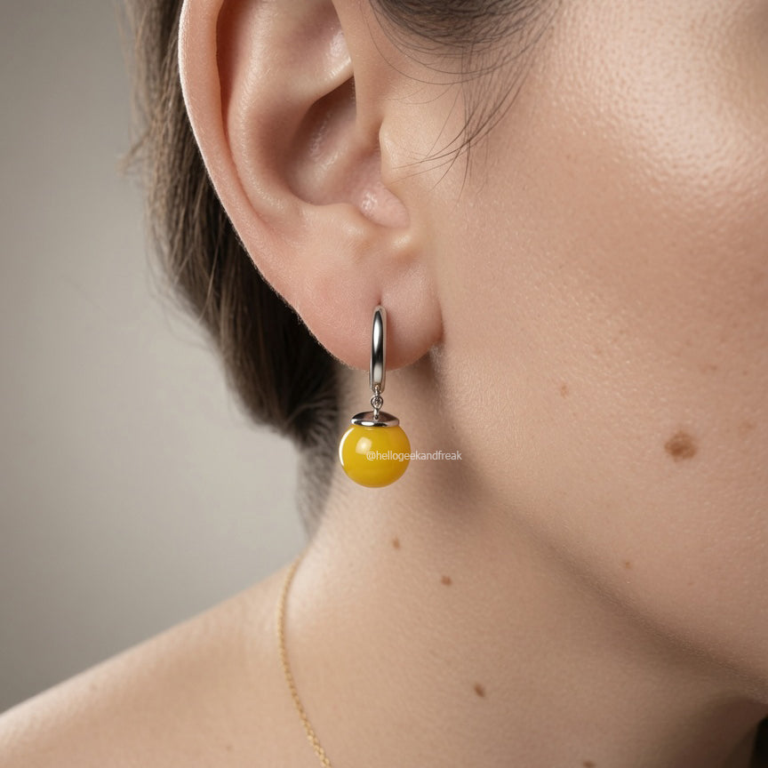 Pendientes Fusión Amarillos