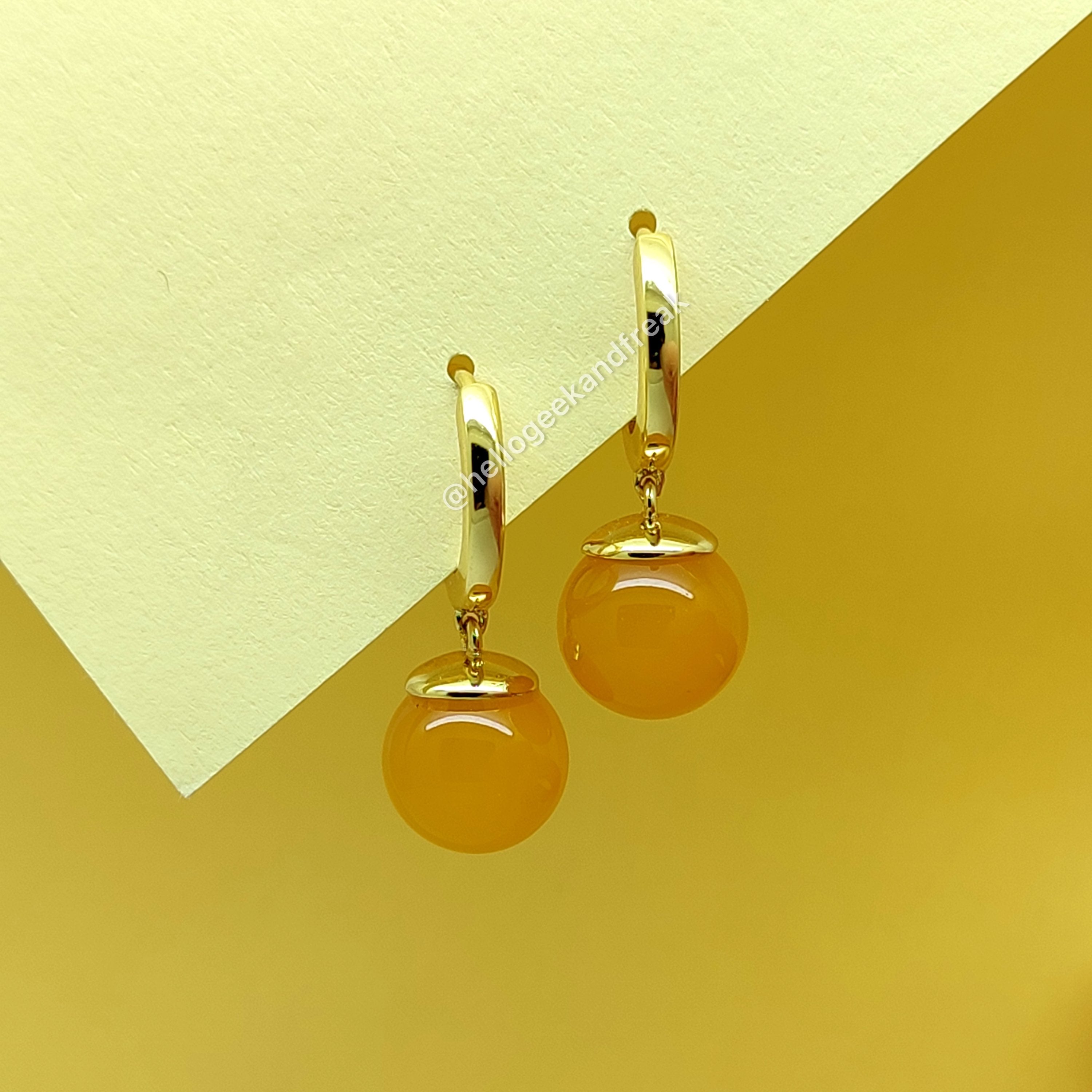 Pendientes Fusión Amarillos