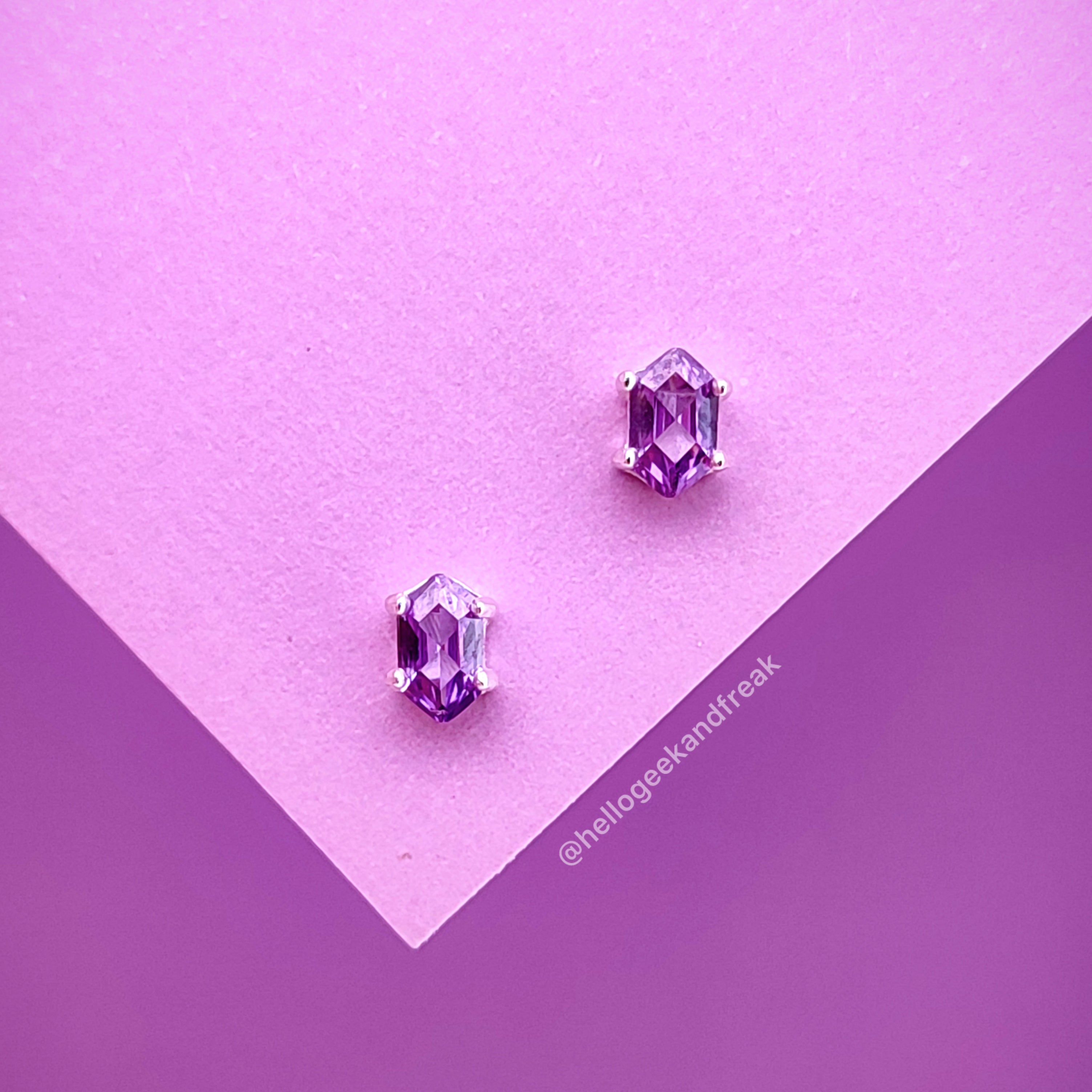 Pendientes Rupia Morada