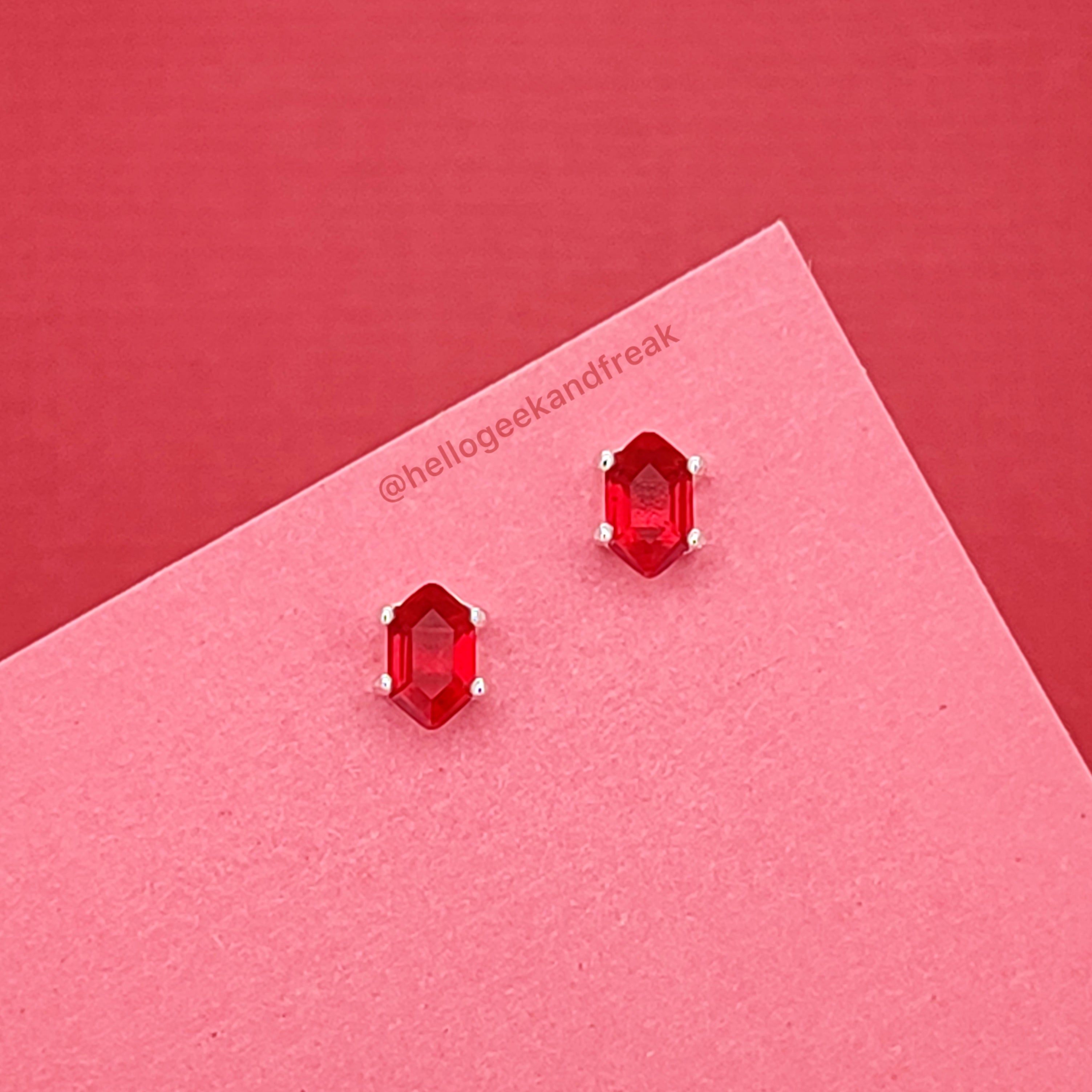 Pendientes Rupia Roja