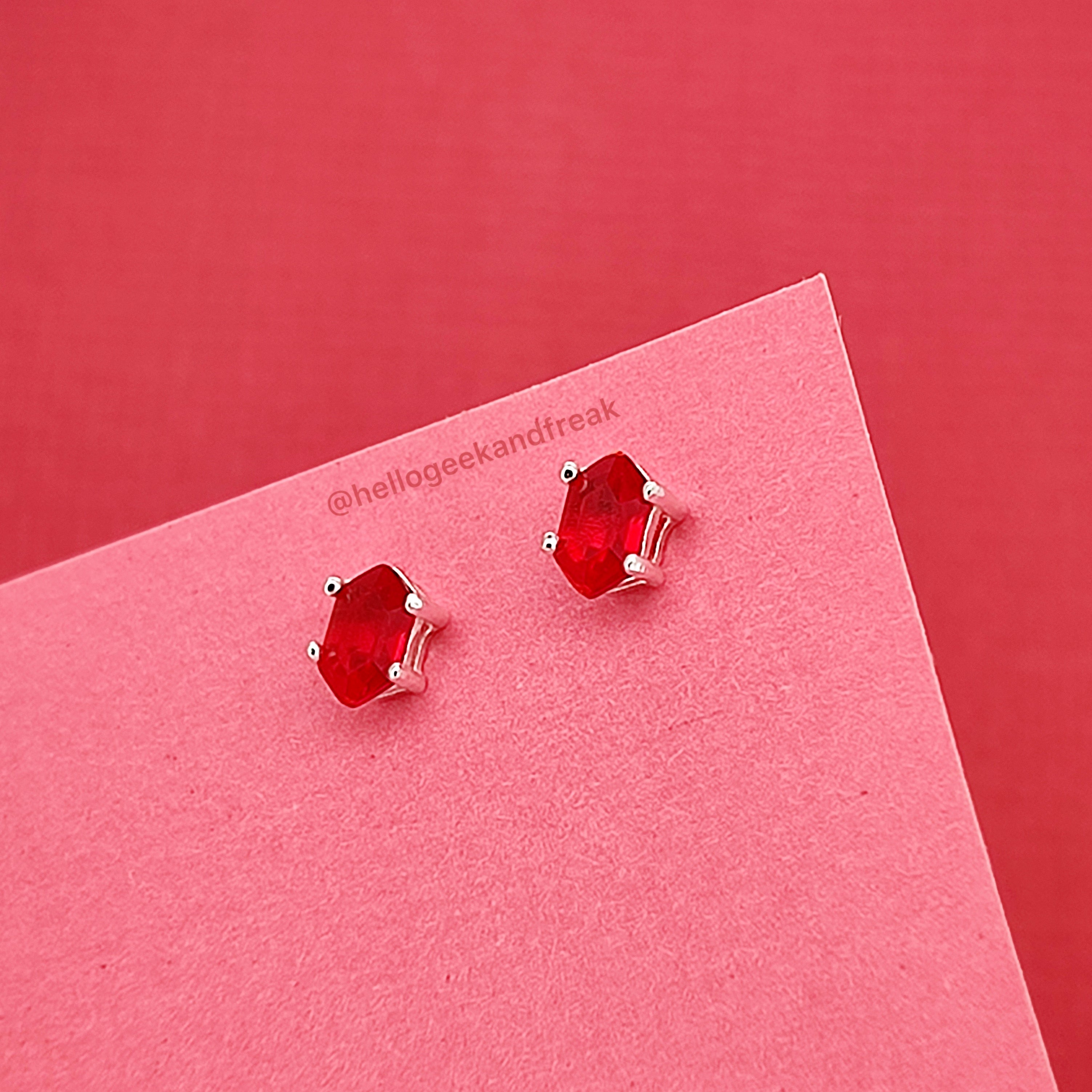 Pendientes Rupia Roja