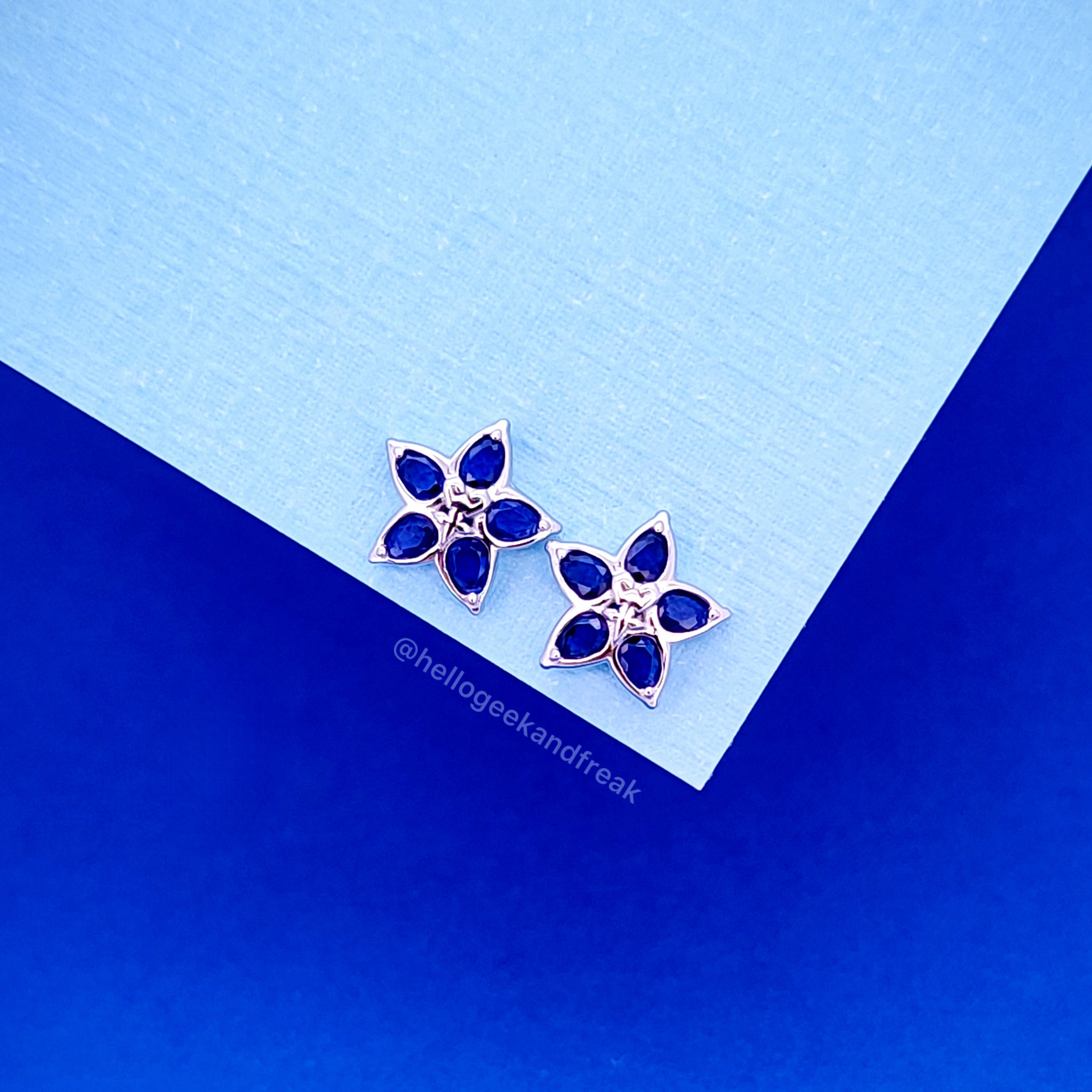 Pendientes Siemprejuntos Azul Marino